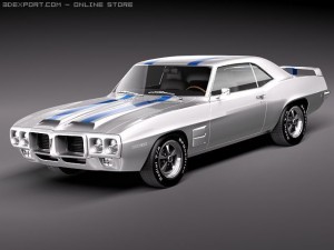Pontiac Firebird Trans Am 1969 3D 모델