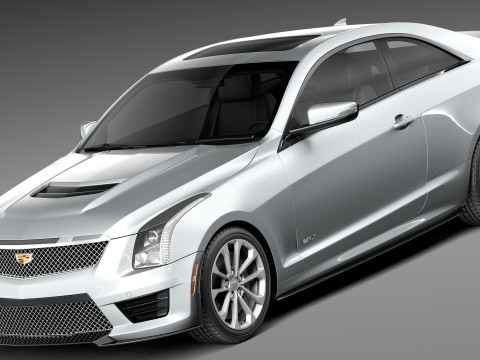 Cadillac ATS-V Coupe 2016 3D 모델