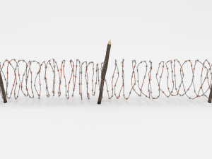 barb wire obstacle 9 3D Модель