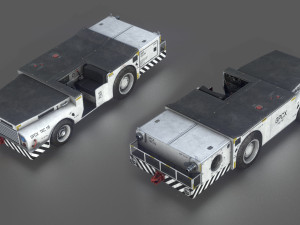 us army fight deck carrier tractor white 3D मॉडल