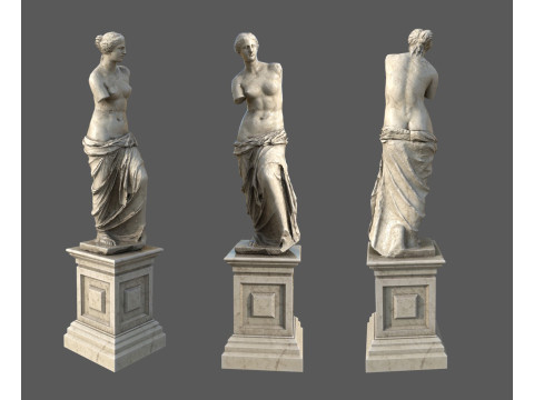 Pedestal with Venus de Milo Modelo 3D
