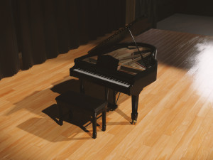 Grand Piano 3D Model