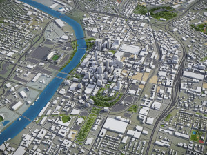 Nashville - 3D City Model Modelo 3D