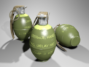 m26a1 grenade 3D 模型