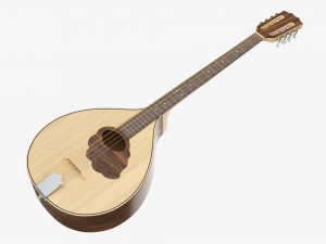 Irish Bouzouki String Instrument 3D Модель