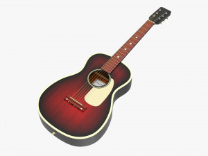 Folk Acoustic Guitar 01 3D Модель