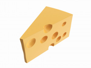 Piece of cheese triangular 3D Model