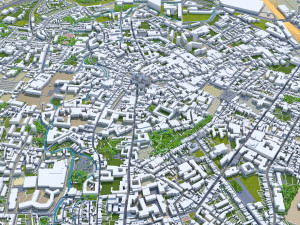 Leuven city Belgium 30km 3D 模型