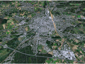 Leuven city Belgium 30km 3D 模型