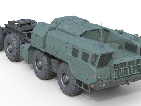 MAZ 74106 Semi Trailer Modèle 3D