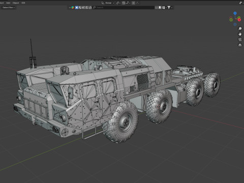 MAZ 74106 Semi Trailer Modèle 3D
