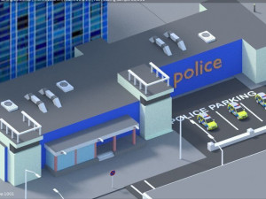 low poly london city 3D Модель