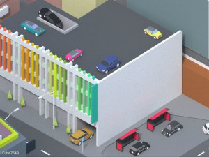 low poly london city 3D Модель