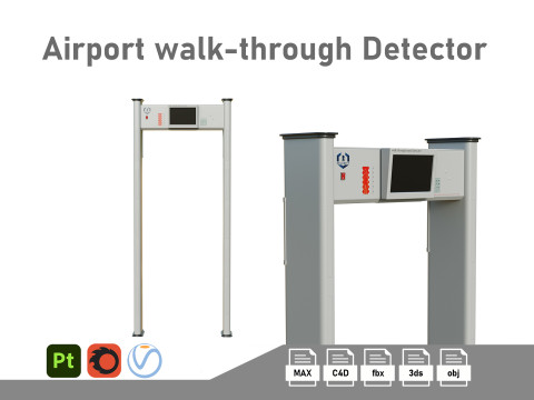 Airport X-ray door 3D 模型
