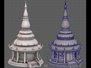 Pagoda V12 3D Модель