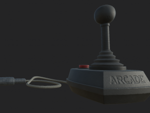 joystick vintage Modelo 3D
