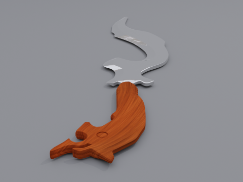 Kujang 3D-Modell