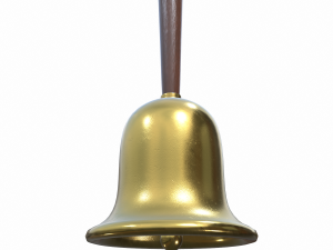 gold hand bell - pbr 3D 모델