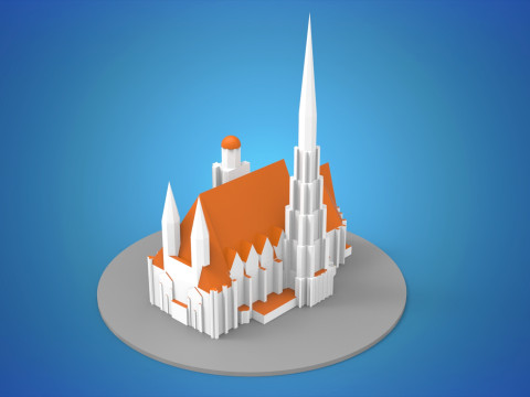 St Stephens Cathedral Wien 3D Модель