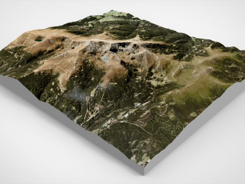 Mountain landscape The Zirbitzkogel Seetal Alps in Austria 3D Model