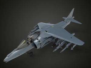 Harrier Jump Jet 3D मॉडल