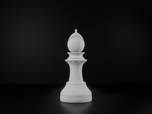 Bishop White - made in Blender Modèle 3D