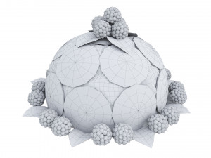Orange Cake Collection 6 3D Model