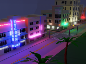 miami beach buildings 3D Модель