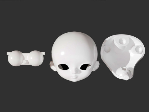 BJD doll 3D doll head model BETA002 3D print model 3D print model 3D 프린트 모델