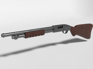 Escopeta-Shotgun blend stl 3ds 3D Модель