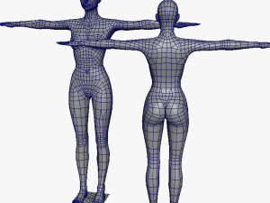 female base mesh 3D Model