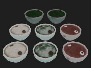 plate in the style of graphics with ps1 free low-poly 3D Model