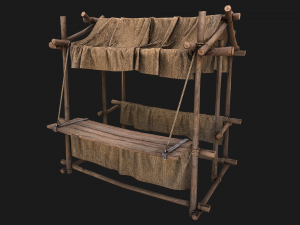 Street Stalls Brown 3D Модель