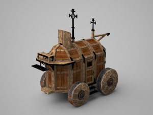 Ancient wagon 3D Модель