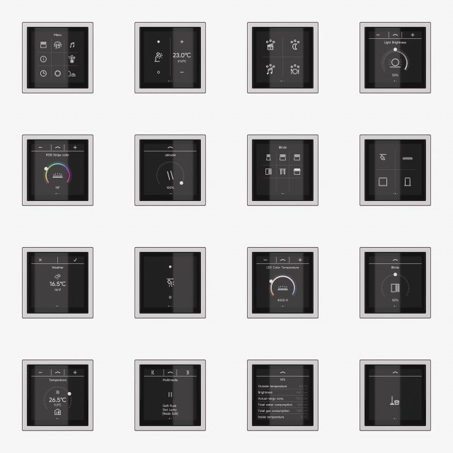 JUNG LS ZERO LS TOUCH - the smart KNX kit 54 items 3D-Modell .c4d .max .obj .3ds .fbx .stl .blend 