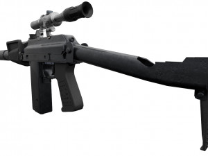 Assualt special opps rifle 9A-91 russian spec forces Modelo 3D