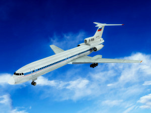 Tupolev Tu-154 airplane 3D Model