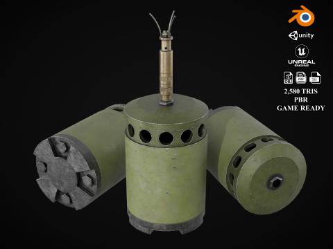 Sprengen Mine 1935 3D 模型
