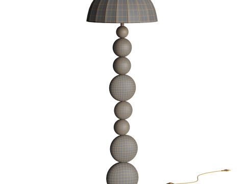 Zebra Floor Lamp Model 3D