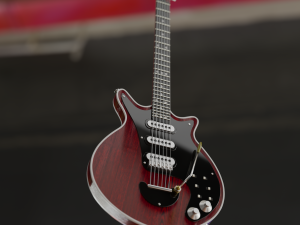 RED SPECIAL GUITAR 3D 模型