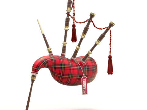 Bagpipe 3D Model