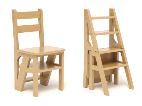 Step Stool Chair 3D Model