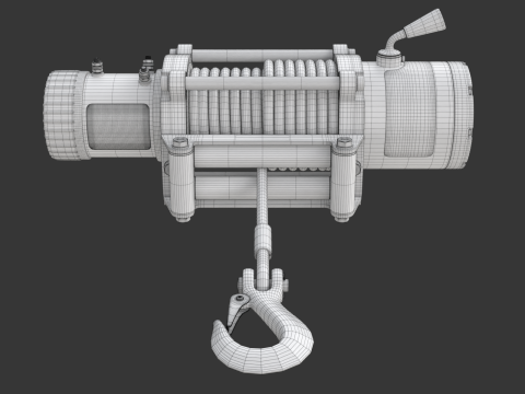 Electric Winch 3D-Modell