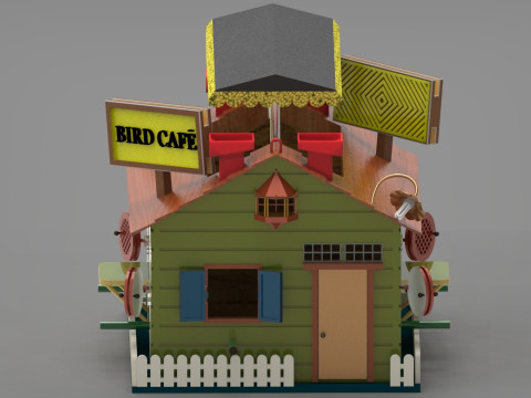 Bird House Modello di stampa 3D