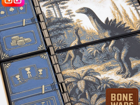 Bone Wars board game organizer by ammedia3d 3D Print Model