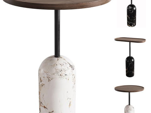 Round coffee table By Porada Model 3D