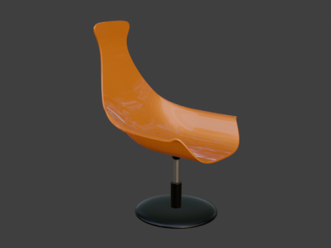 PLASTIC LUXORY BOSS CHAIR 3D Model