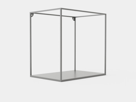 Large square wall shelf 3D Модель